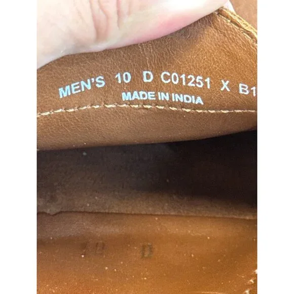 Cole Haan Mens Brown Leather Slip-On Loafers Size 10D SKU 8215 - Picture 10 of 11